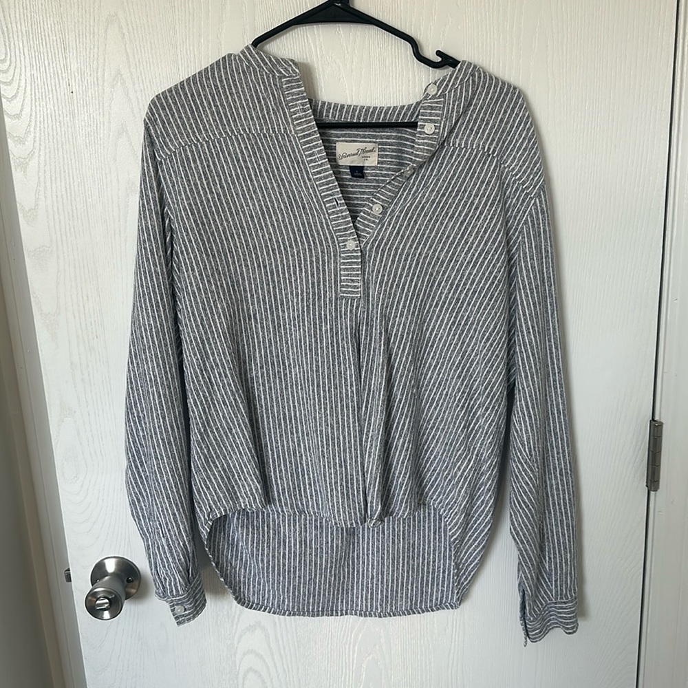 Striped button up Blouse